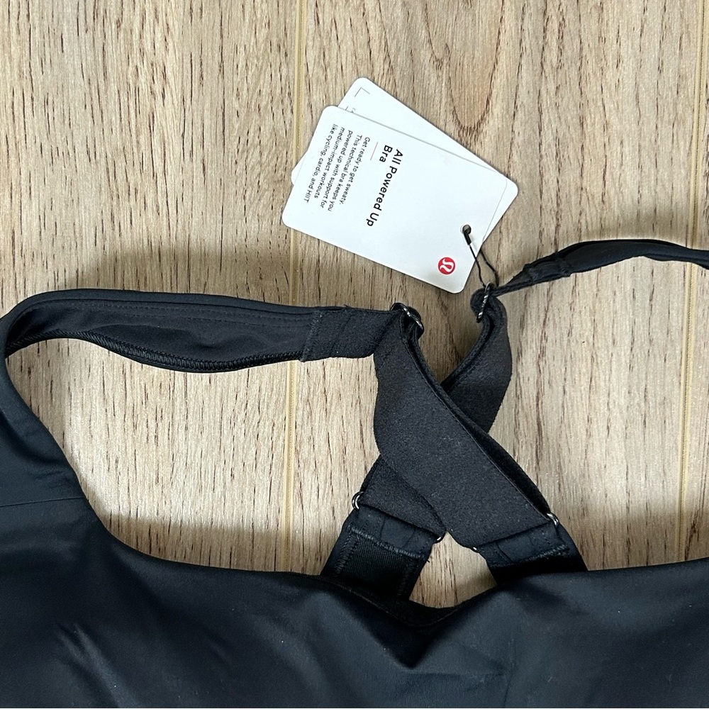 NWT - All Powered Up Bra by Lululemon | Size 40G | Black Colour | Medium Support - Picture 7 of 8